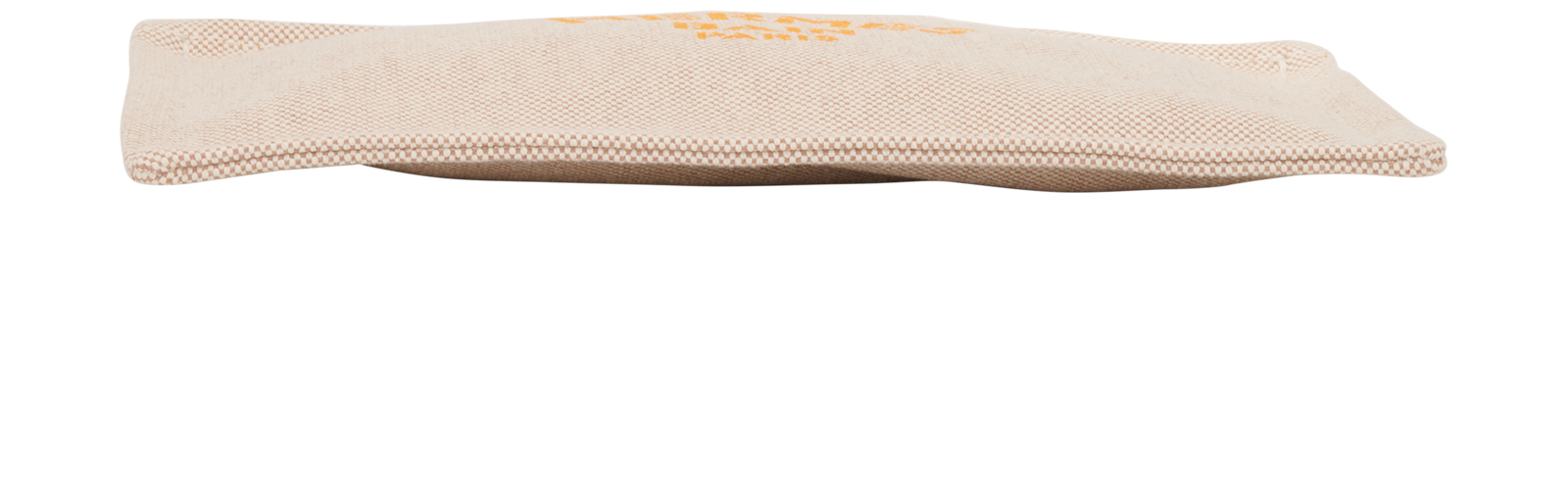 Hermes Yachting Pouch PM, &pound;180, Accessories, Beige/Orange, Canvas, Top view